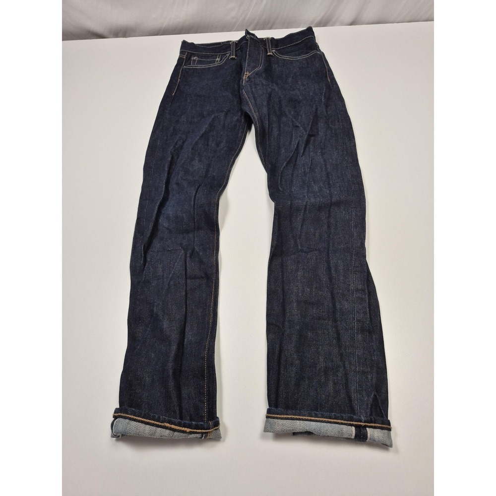 Levis 511 Slim Straight Jeans Mens 30x32 Blue Selvage Raw Denim 5 Pocket